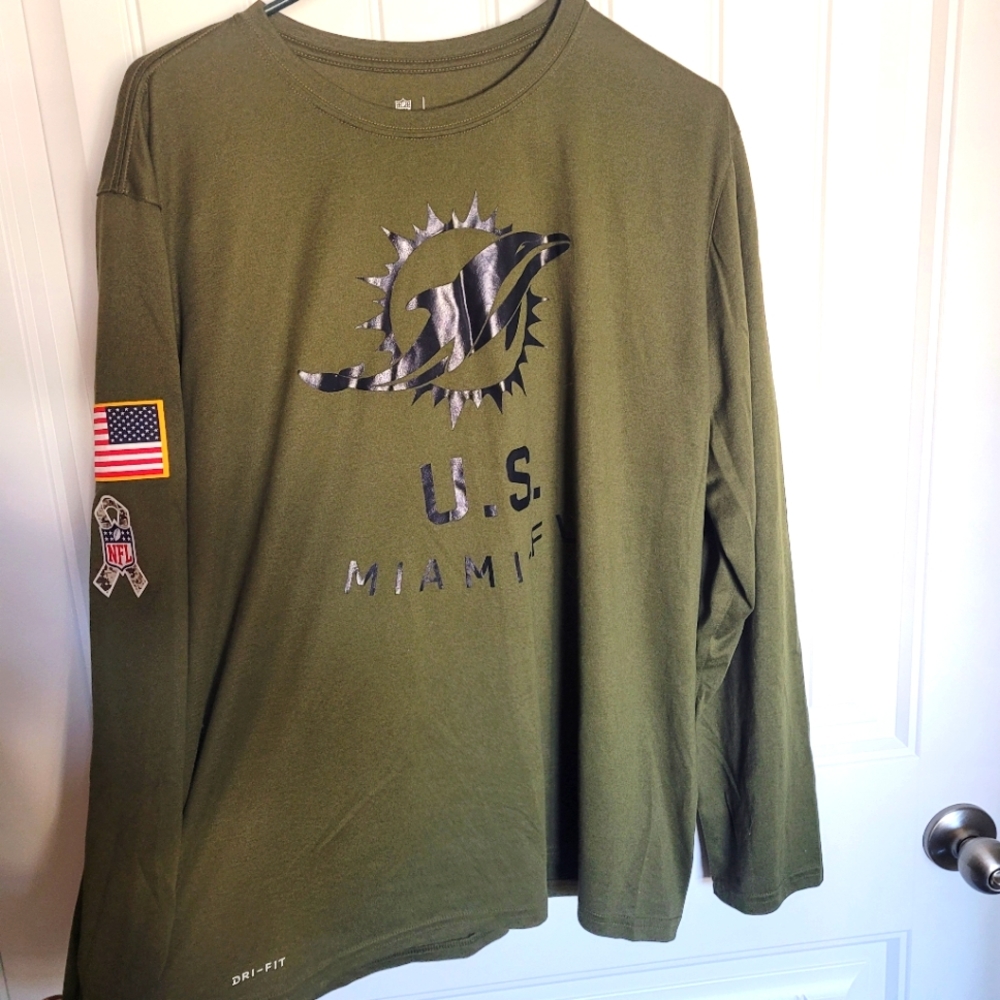 Nike Dri Fit Miami Dolphins Long Sleeve